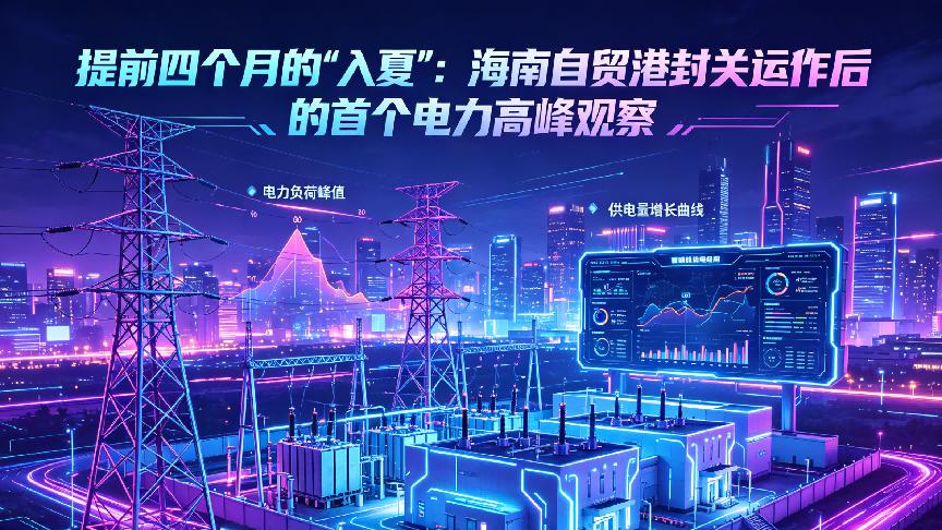 提前四个月的“入夏”：海南自贸港封关运作后的首个电力高峰观察
