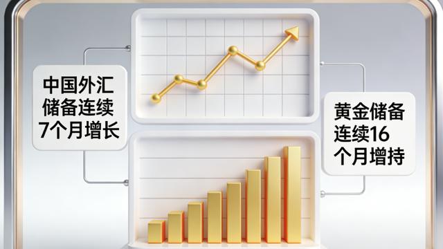 我国外汇储备连续7个月增长，黄金储备连续16个月增持