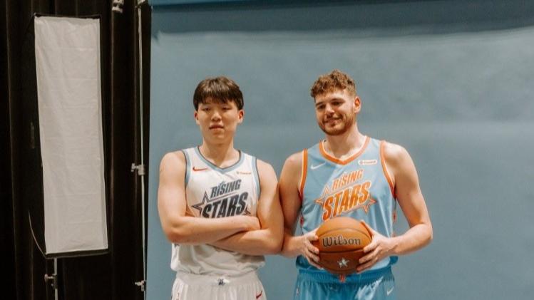 杨瀚森10分+戏耍队友克林根，首次全明星之旅结束，表现堪称完美