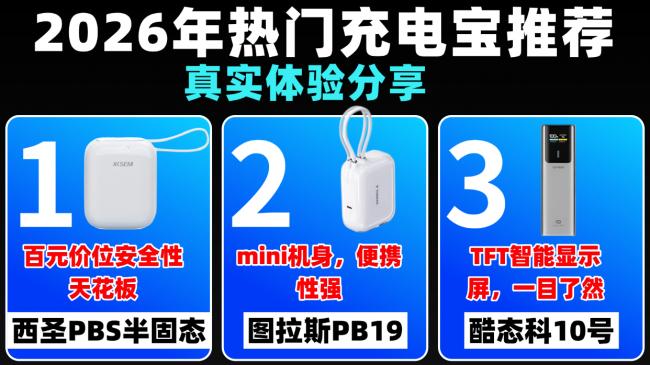 什么牌子的充电宝好？推荐10款充电宝好用又实惠，新手闭眼入！