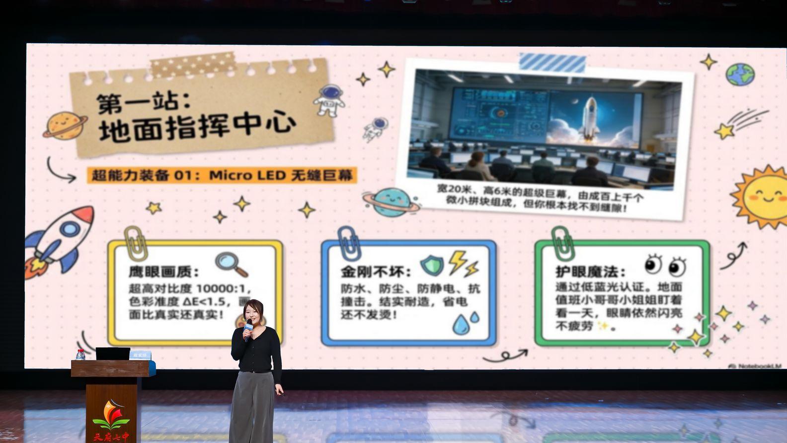 追觅智显工程师携航天视听黑科技 走进天府七中“灯塔课堂”