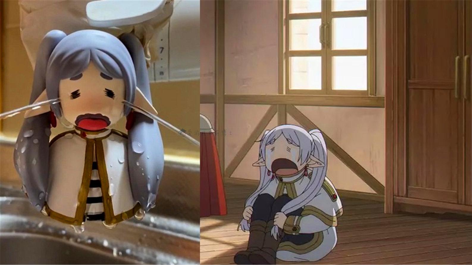 神还原，粉丝自制小道具重现《葬送的芙莉莲》嚎啕大哭名场面