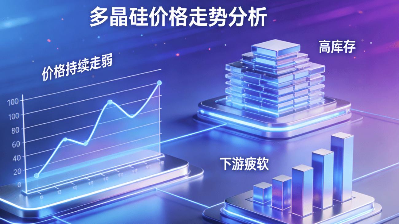 多晶硅价格持续走弱 高库存叠加下游疲软成主要制约