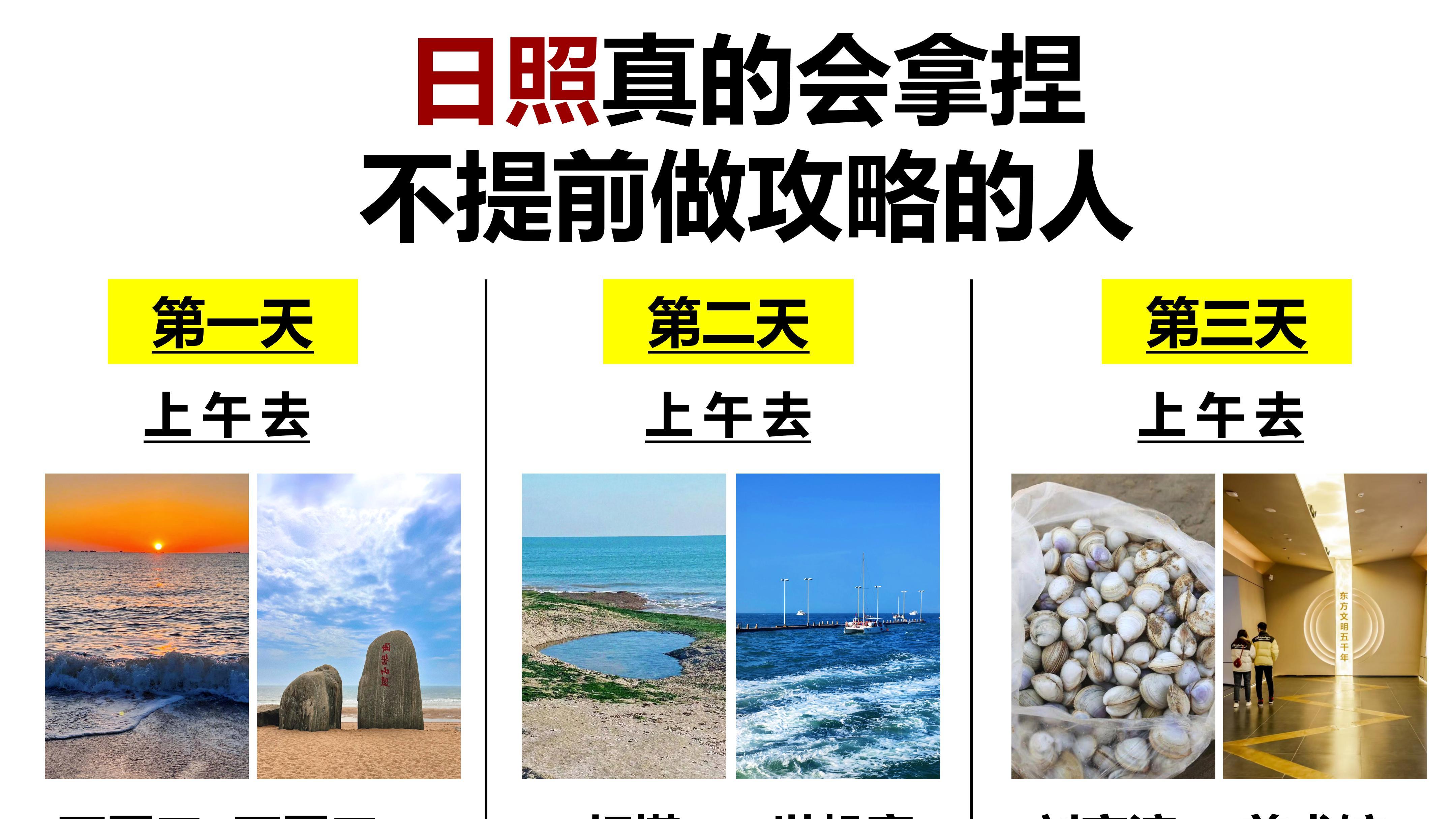 日照真的会拿捏，不提前做攻略的人