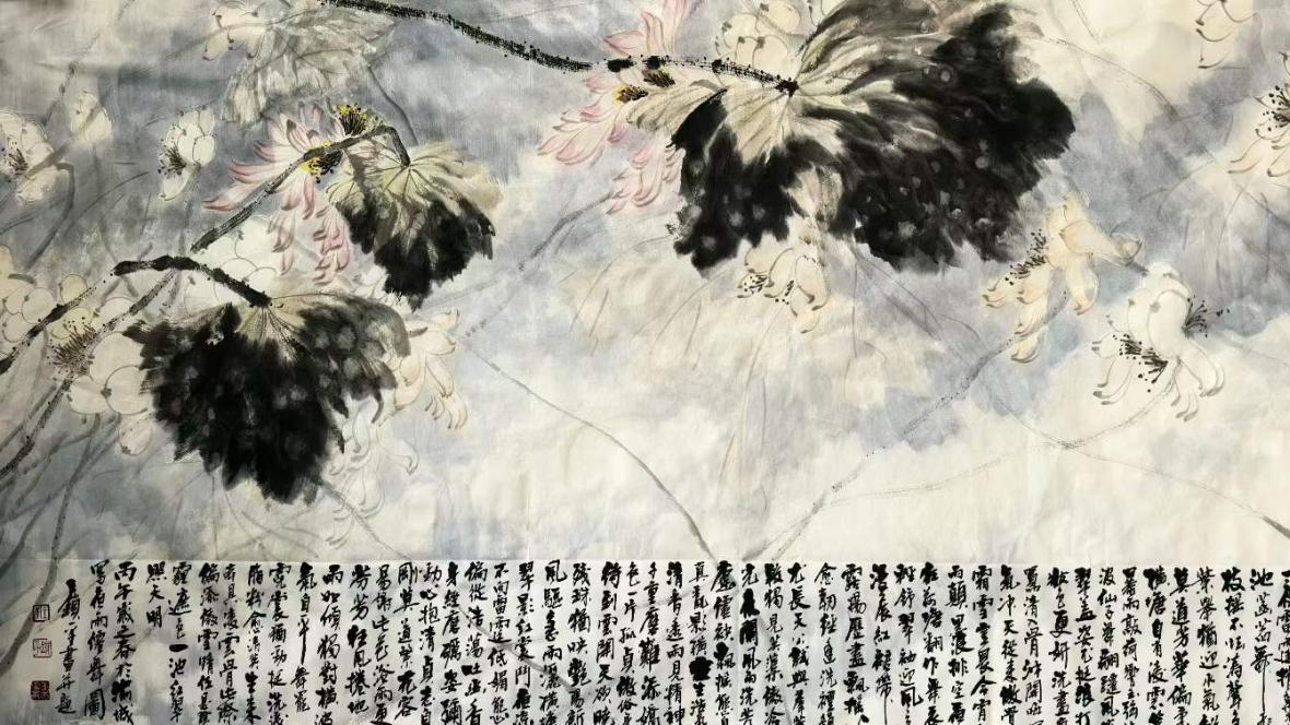 以笔墨叙百年征程 以国粹传大国形象——王锁平红色画卷献礼七一建党节