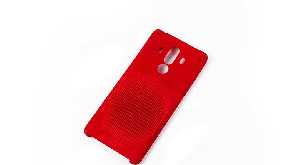 3D打印红色手机壳手板模型-齐乐手板