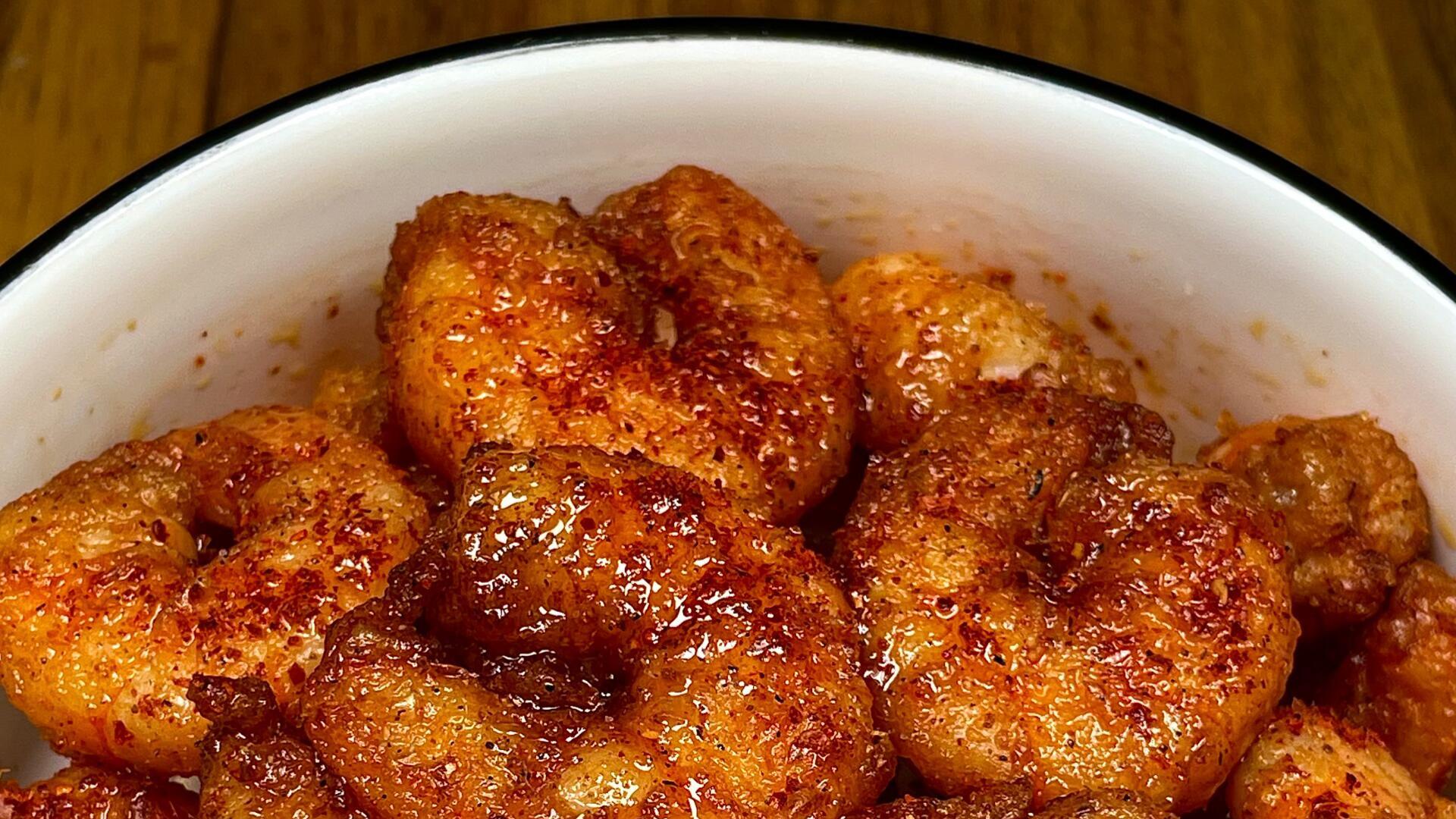香酥椒盐虾！大人小孩都喜欢！虾肉Q弹爽口。