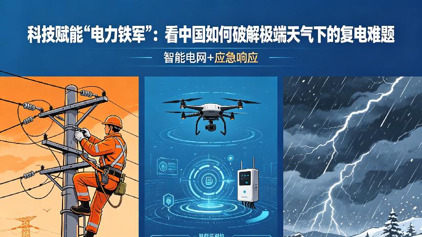 科技赋能“电力铁军”：看中国如何破解极端天气下的复电难题