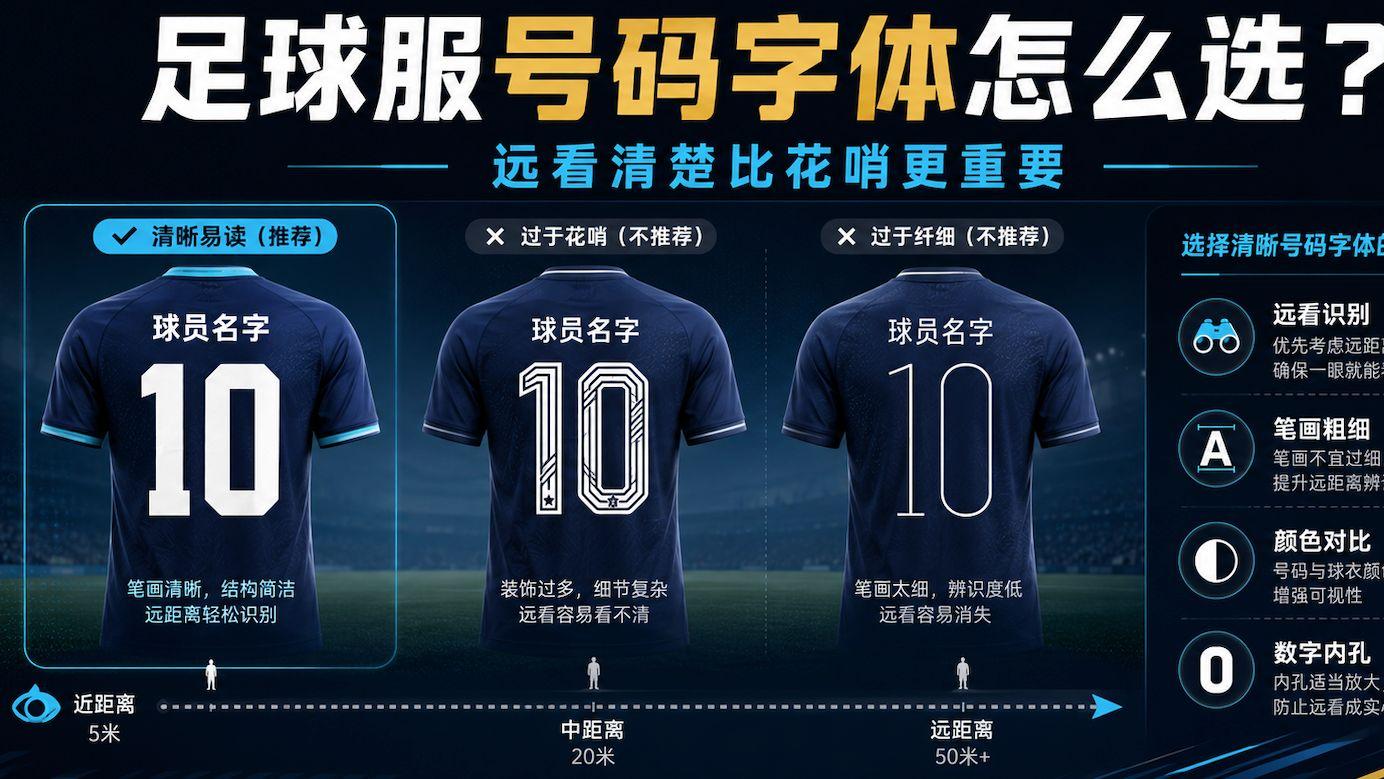 潮寰运动工作日常｜足球服号码字体，远看清比花哨重要
