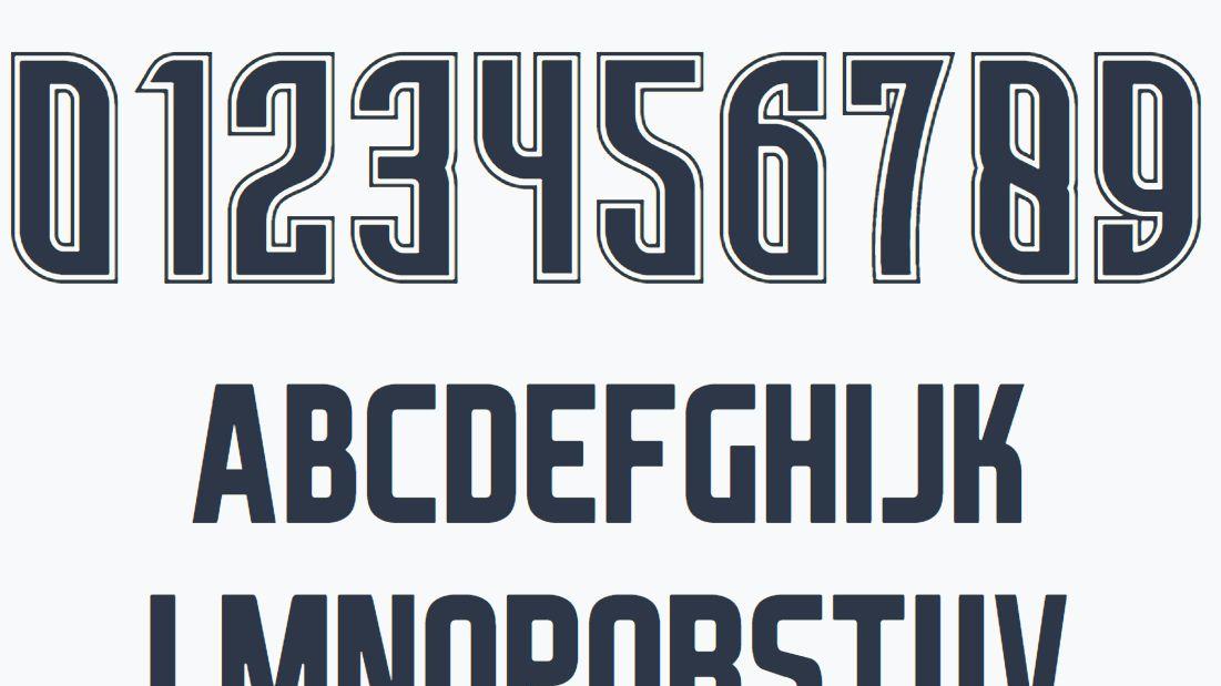 运动服字体图鉴：佩西克 Kediri 24-25 赛季