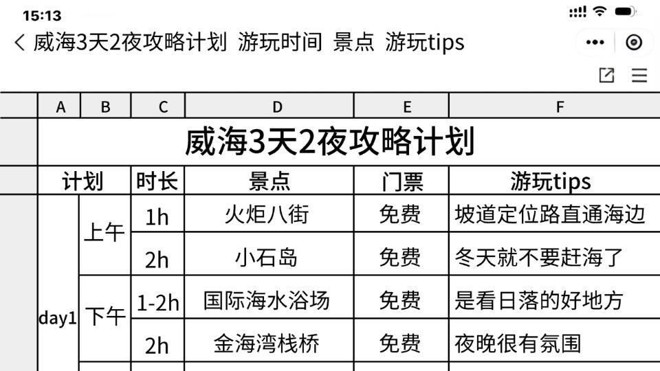 3月旅行，威海旅游注意事项