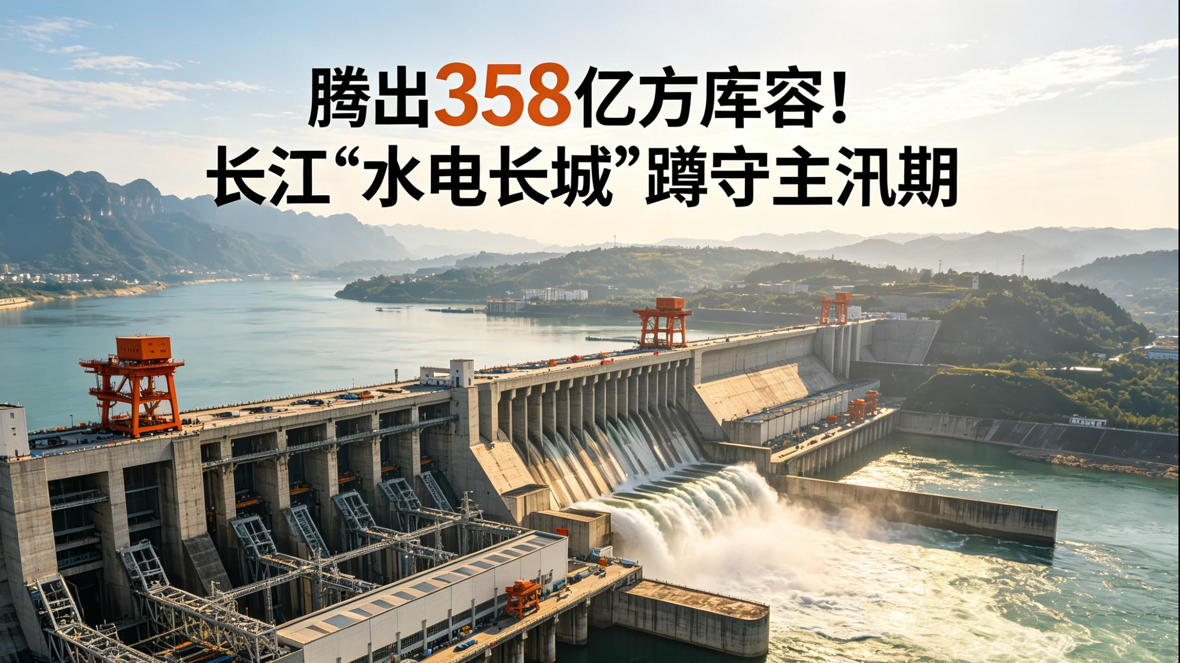 腾出358亿方库容！长江"水电长城"蹲守主汛期