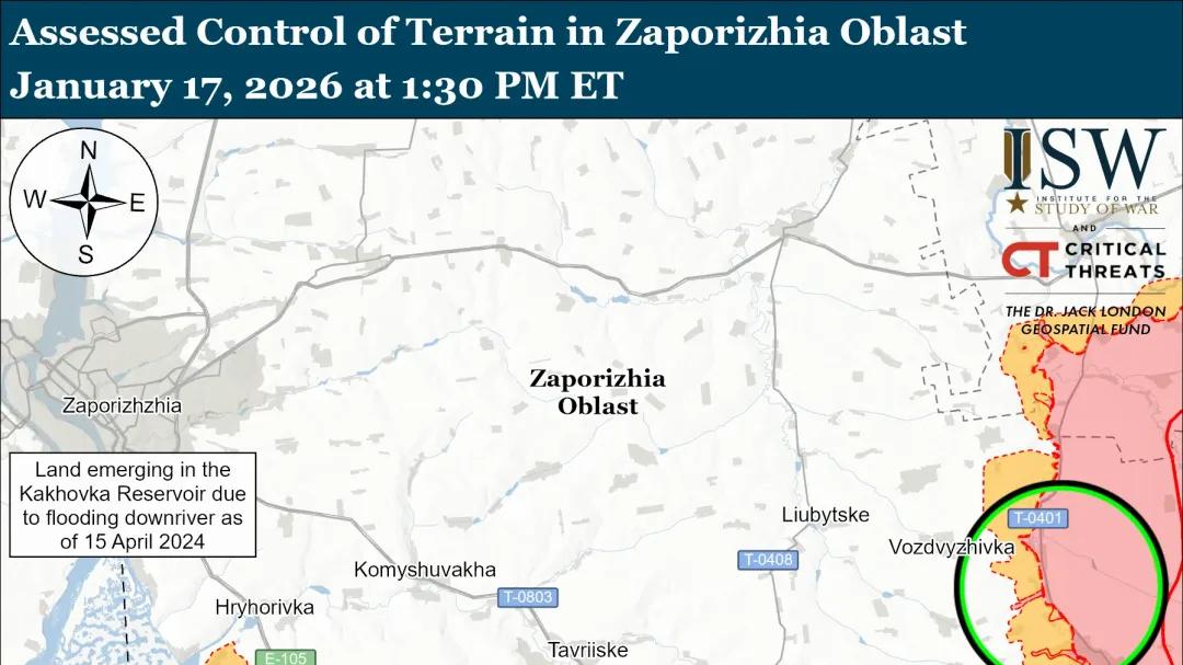 美国战争研究所最新消息，扎波罗热东部战线，俄军正在重新进行提速
