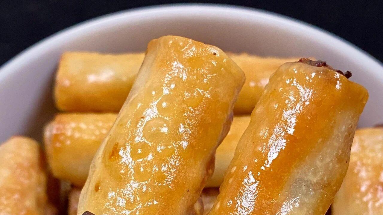 脆皮虾滑卷