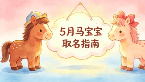 新历5月出生的男女孩马宝宝取名指南|附美名清单