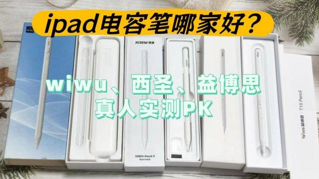 ipad电容笔哪家好？西圣、wiwu和益博思平价电容笔到底哪个好写？