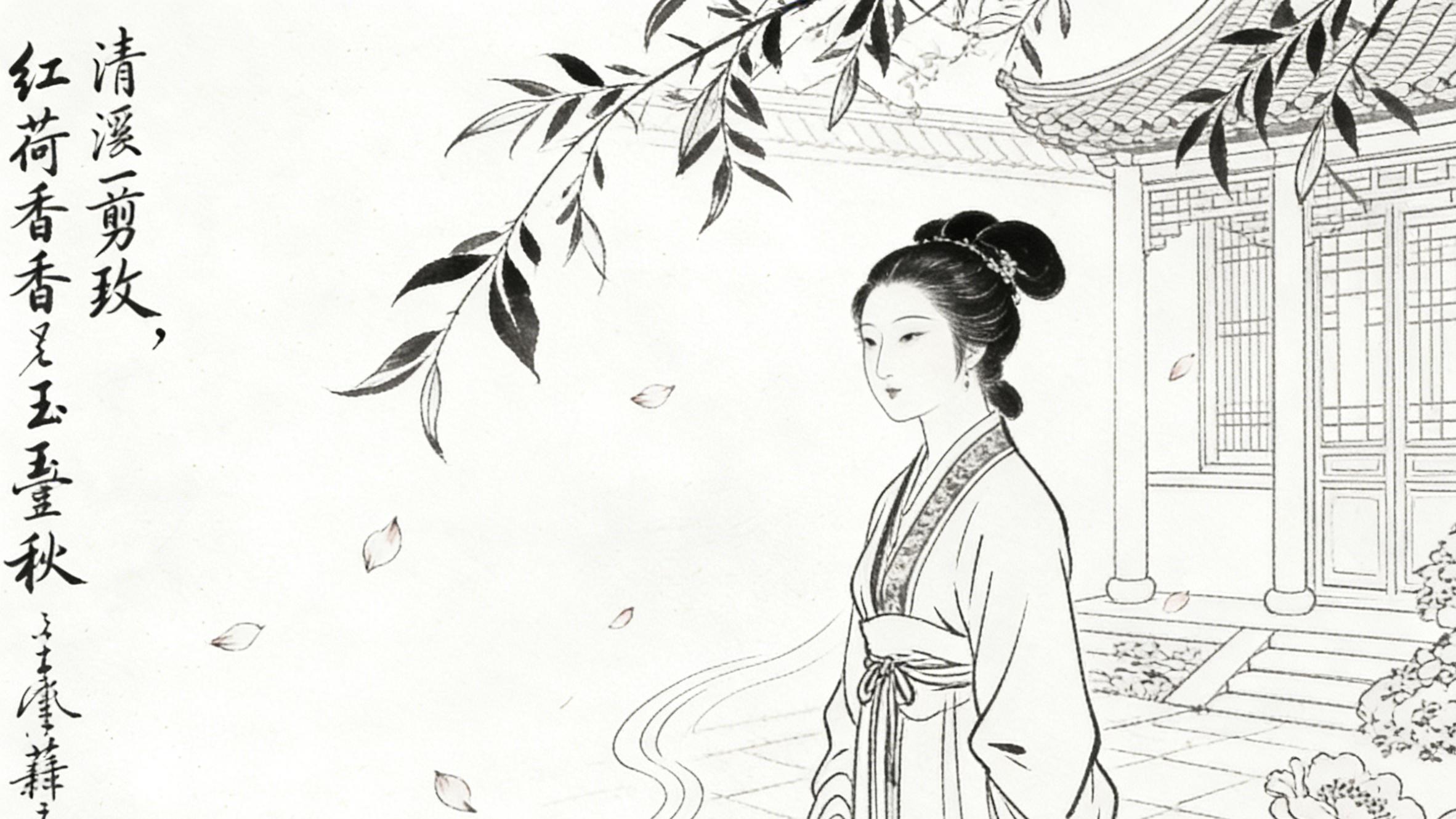 清代李清照《一剪梅》：红藕香残寄尽两处相思愁