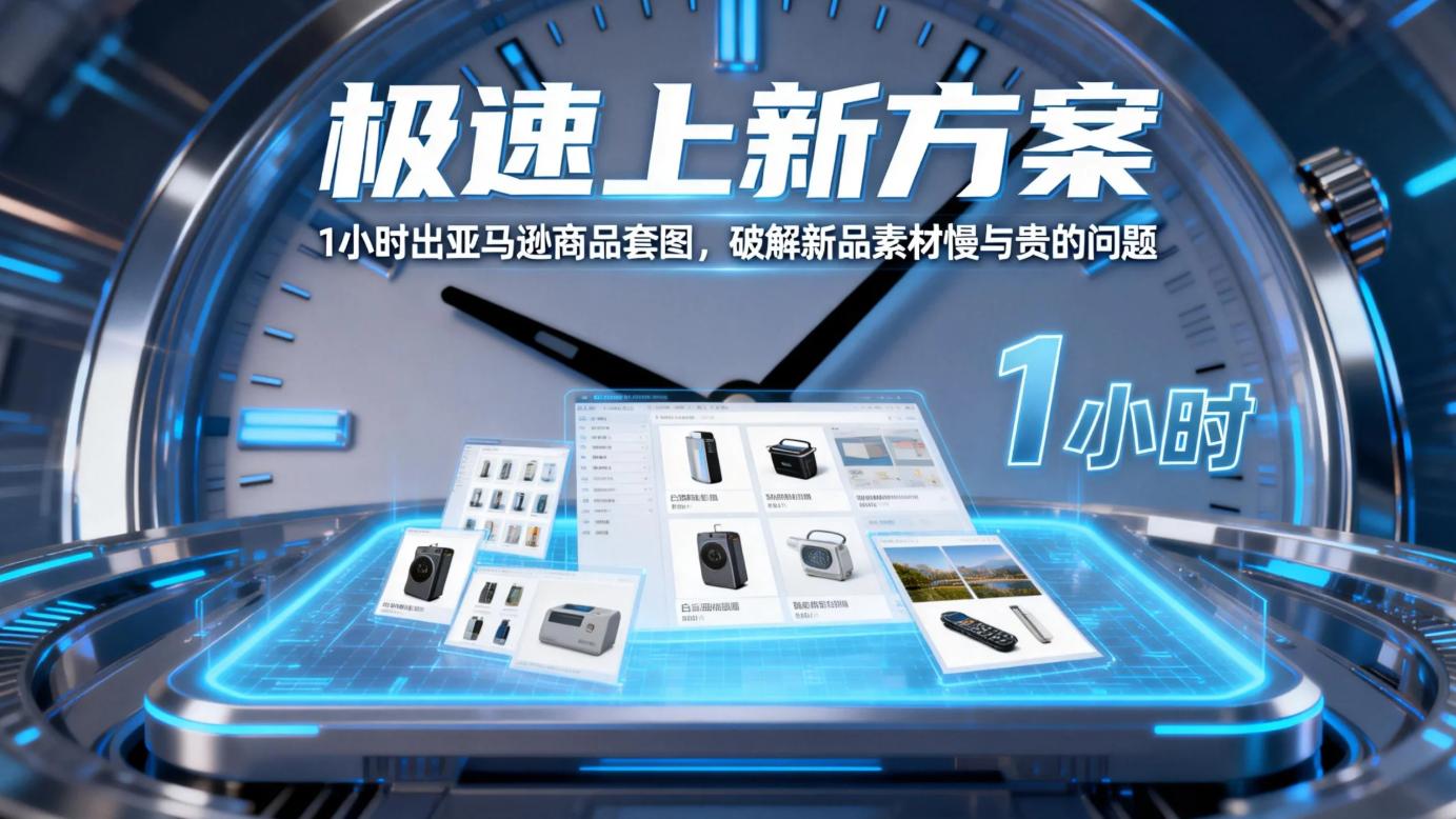 极速上新怎么做？1小时出亚马逊商品套图的实用方案