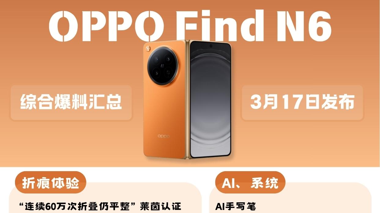 多图警告⚠️吐血整理OPPO Find N6综合爆料