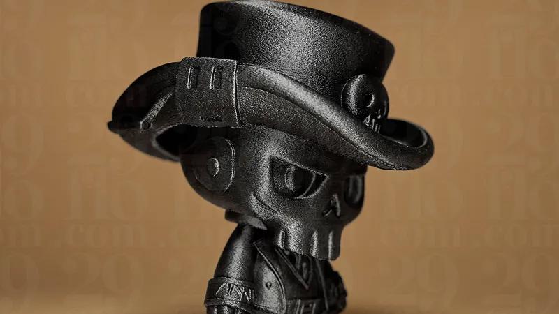 3D打印骷髅牛仔手板模型-齐乐手板