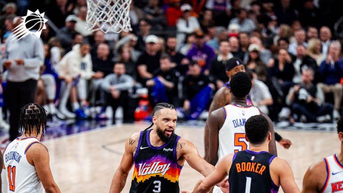 太阳力克尼克斯，近12场9胜稳居第七！布克31分8助，狄龙27+7+5