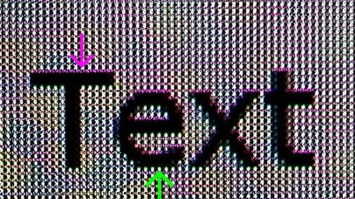 字迹发虚还有红绿边？买显示器别光看分辨率！