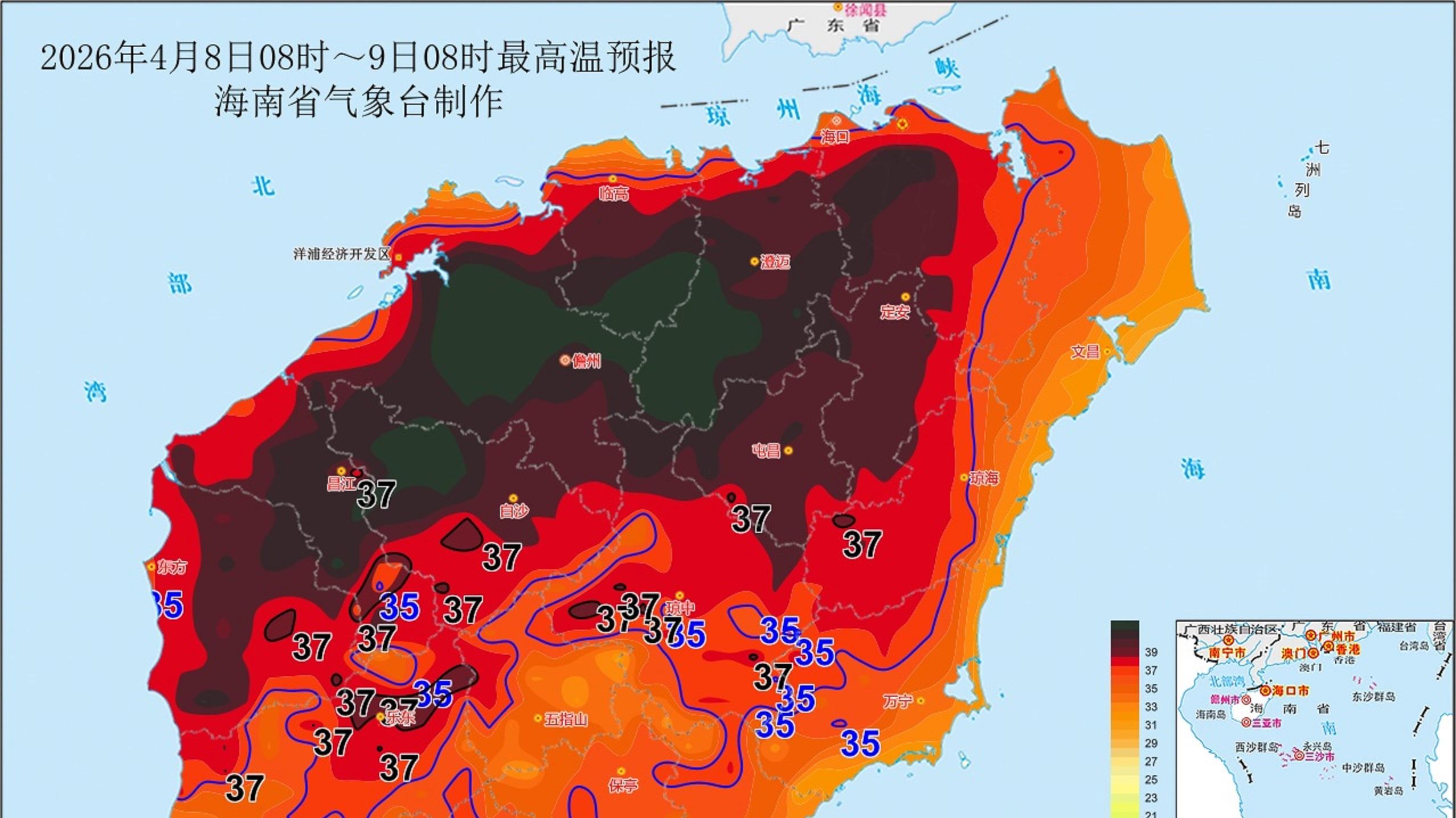 为什么才进入4月份，海南岛就经历了一场历史罕见的极端高温天气