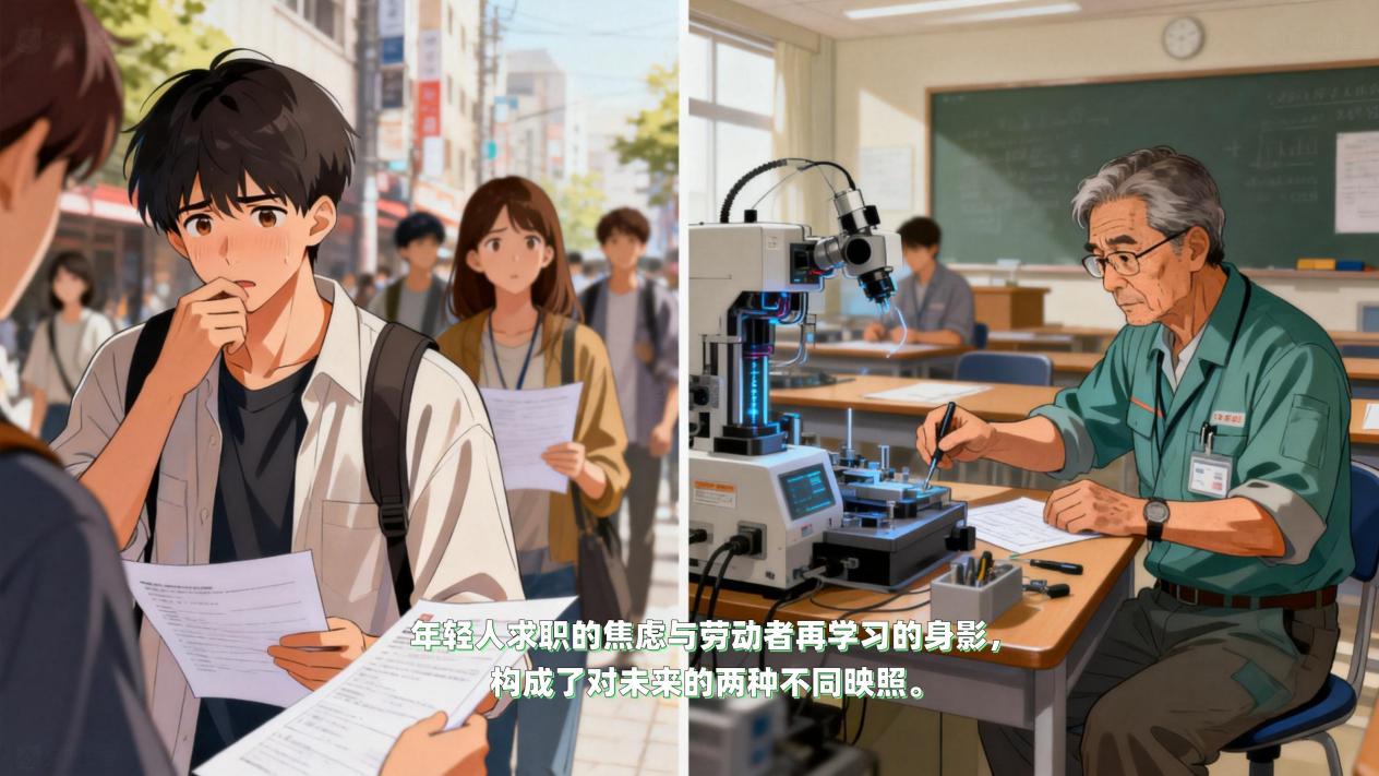 邻国青年为工作焦虑时，这里的夜校却灯火通明