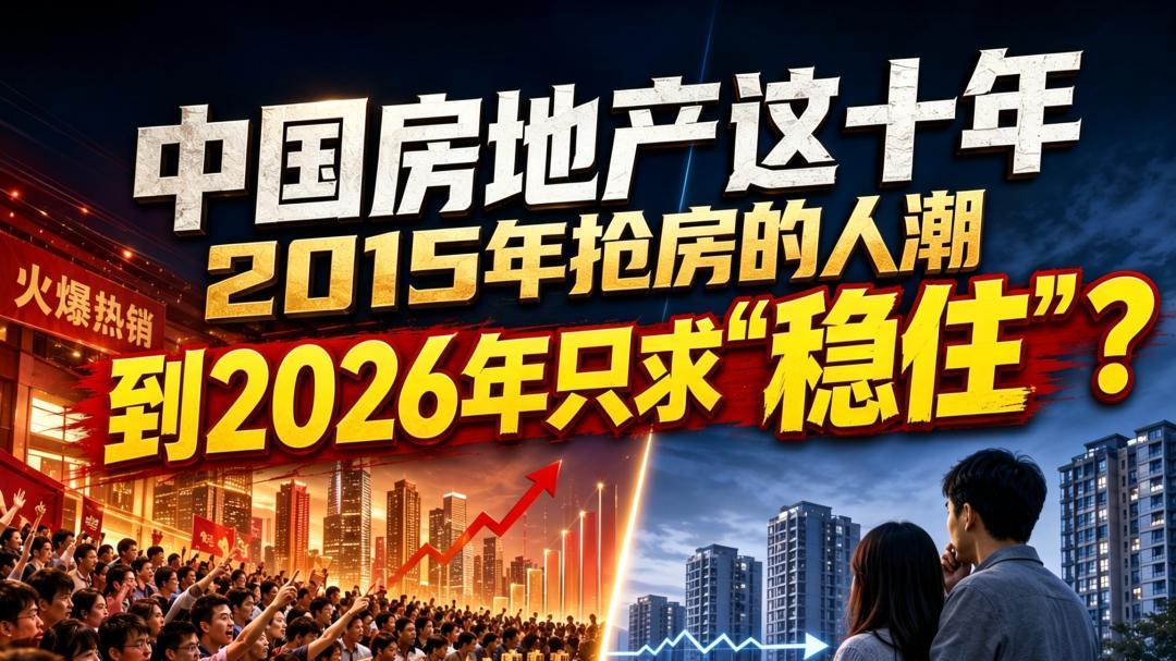 中国房地产这十年：2015年抢房的人潮到2026年只求“稳住”？