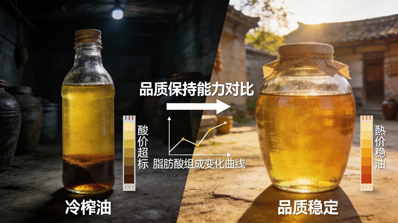 瓦子坪说山茶油：冷榨茶油的存储困境：为什么保质期最多只有两年