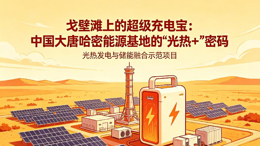 戈壁滩上的超级充电宝：中国大唐哈密能源基地的“光热+”密码