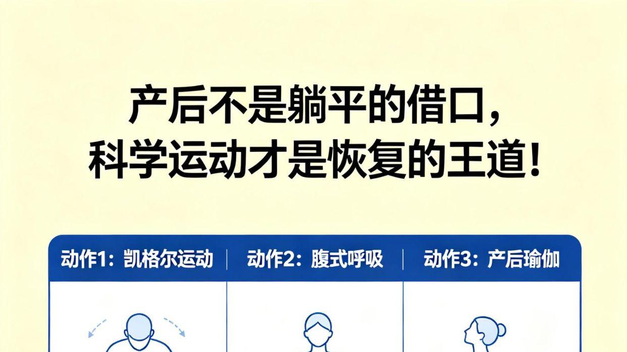 产后修复，这些运动帮你"满血复活"!