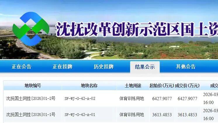 沈抚示范区两个体育项目有新进展