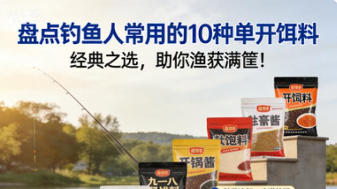 盘点10种经典单开饵料！钓鱼人闭眼入，新手也能渔获满筐