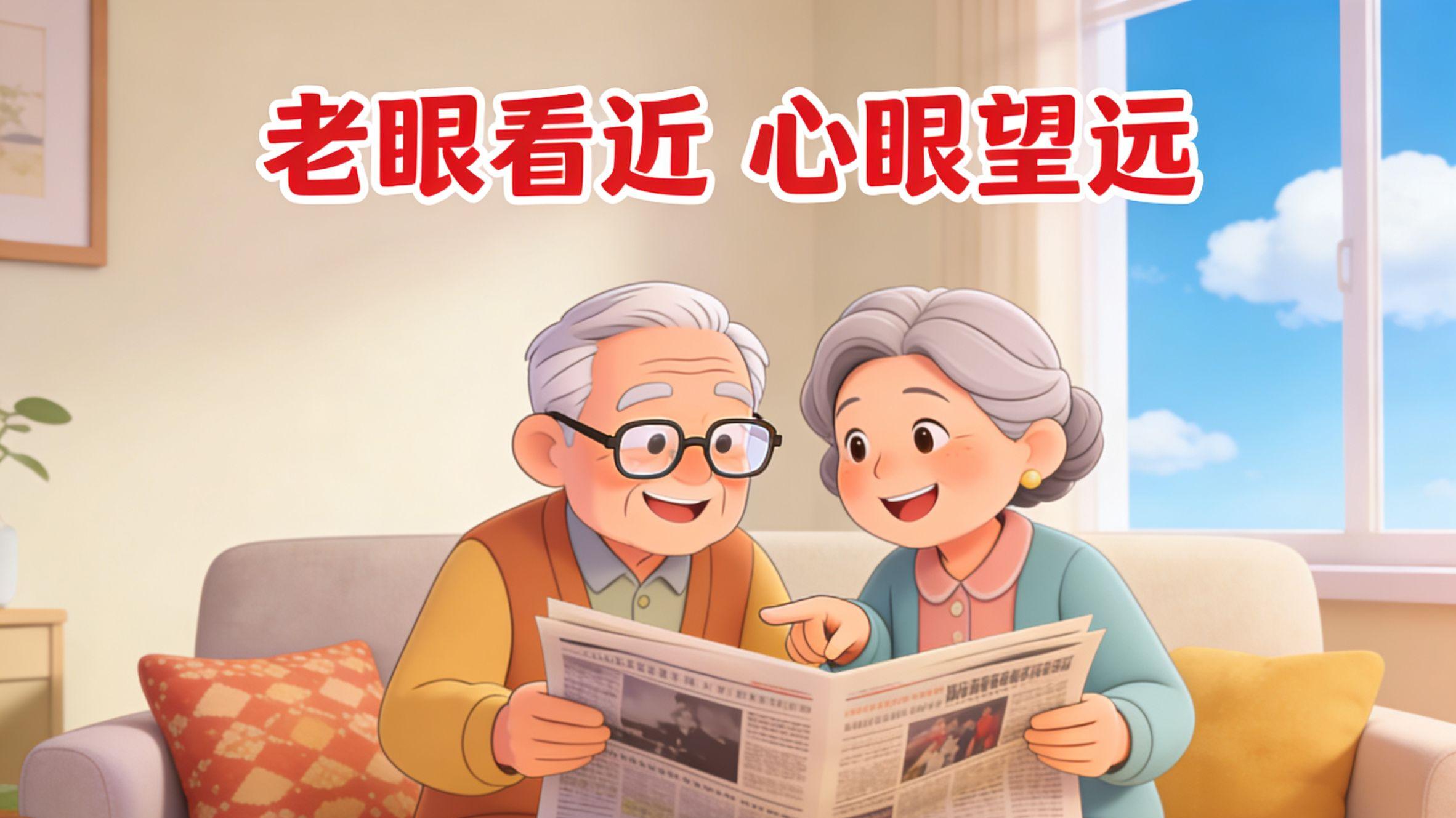 老话说得好：老眼看近，心眼望远