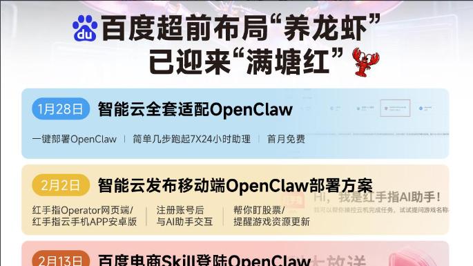 别人还在研究怎么养龙虾，百度已经养出满塘红，这就是全栈的底气