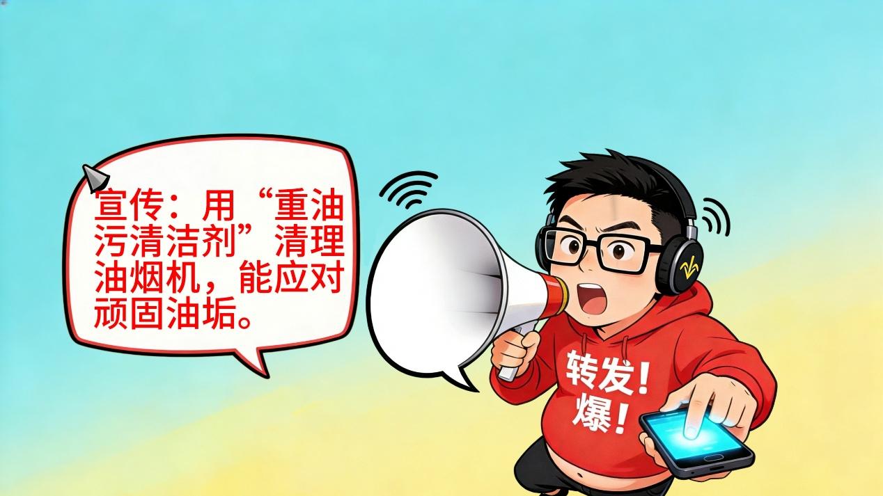 敢用重油污清洁剂清理油烟机吗？氢氧化钠浓度与皮肤灼伤风险