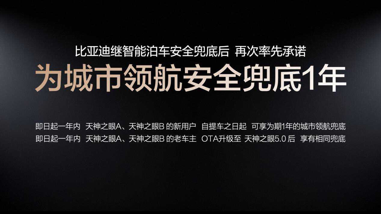 双兜底安全感拉满 比亚迪城市领航用户暴涨50%
