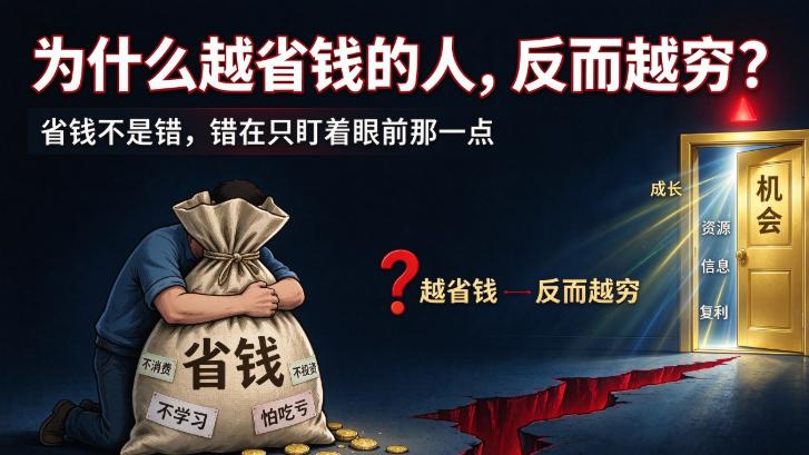 为什么越省钱的人，反而越穷？