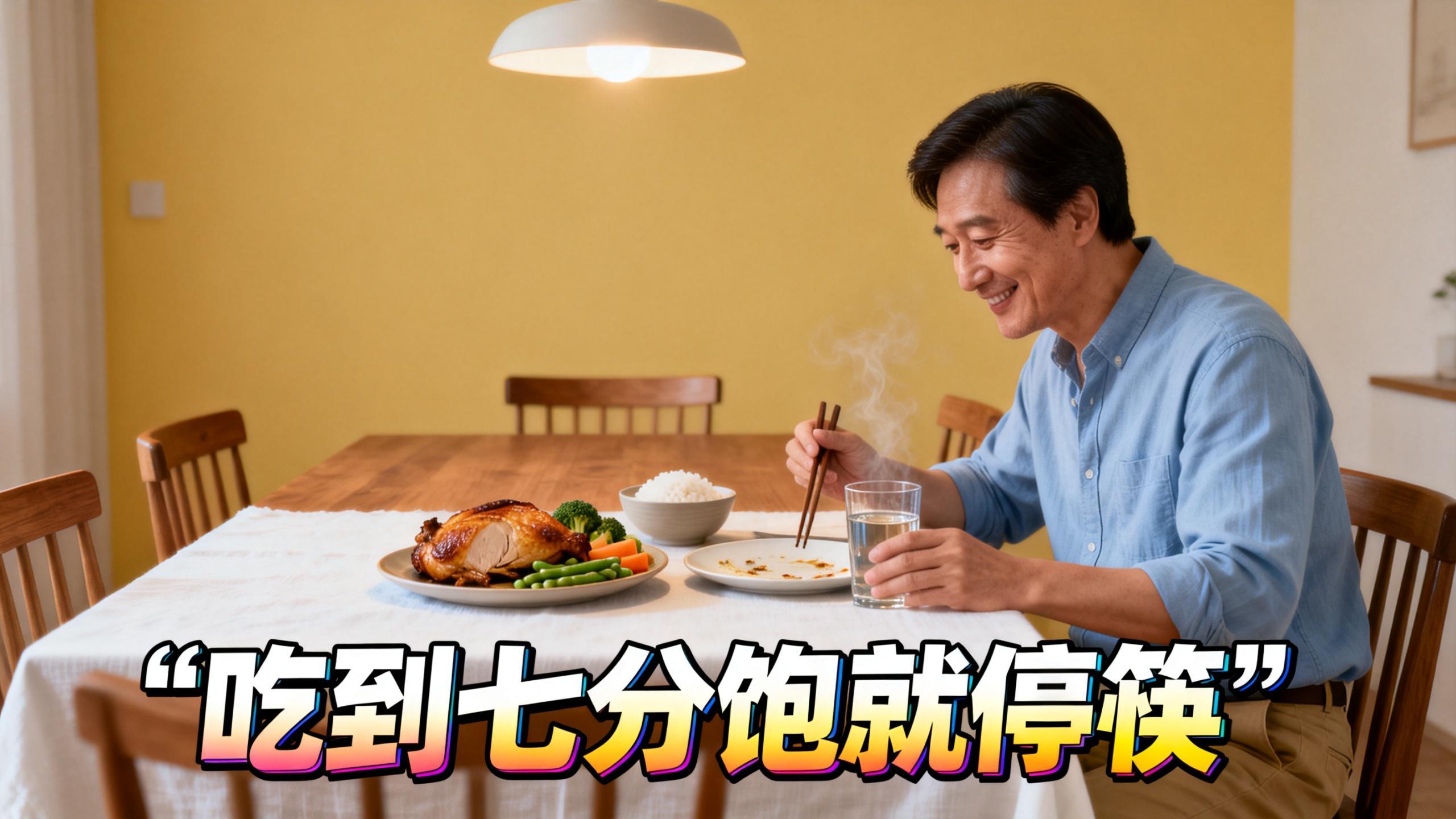 身体健康的秘诀，就是简单的“少吃两口”？