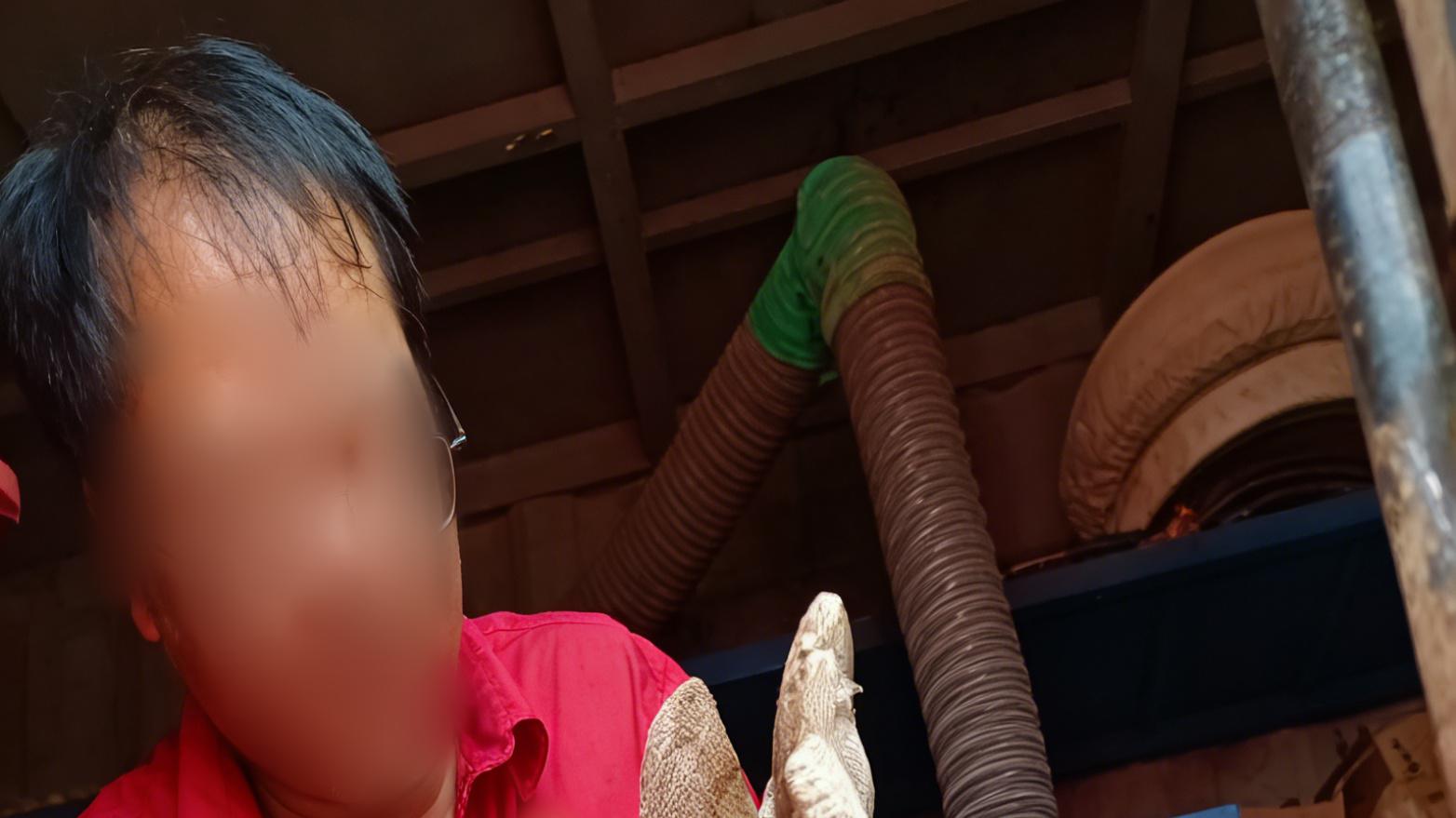 渤海钻探钻井队自主修理翻转气缸