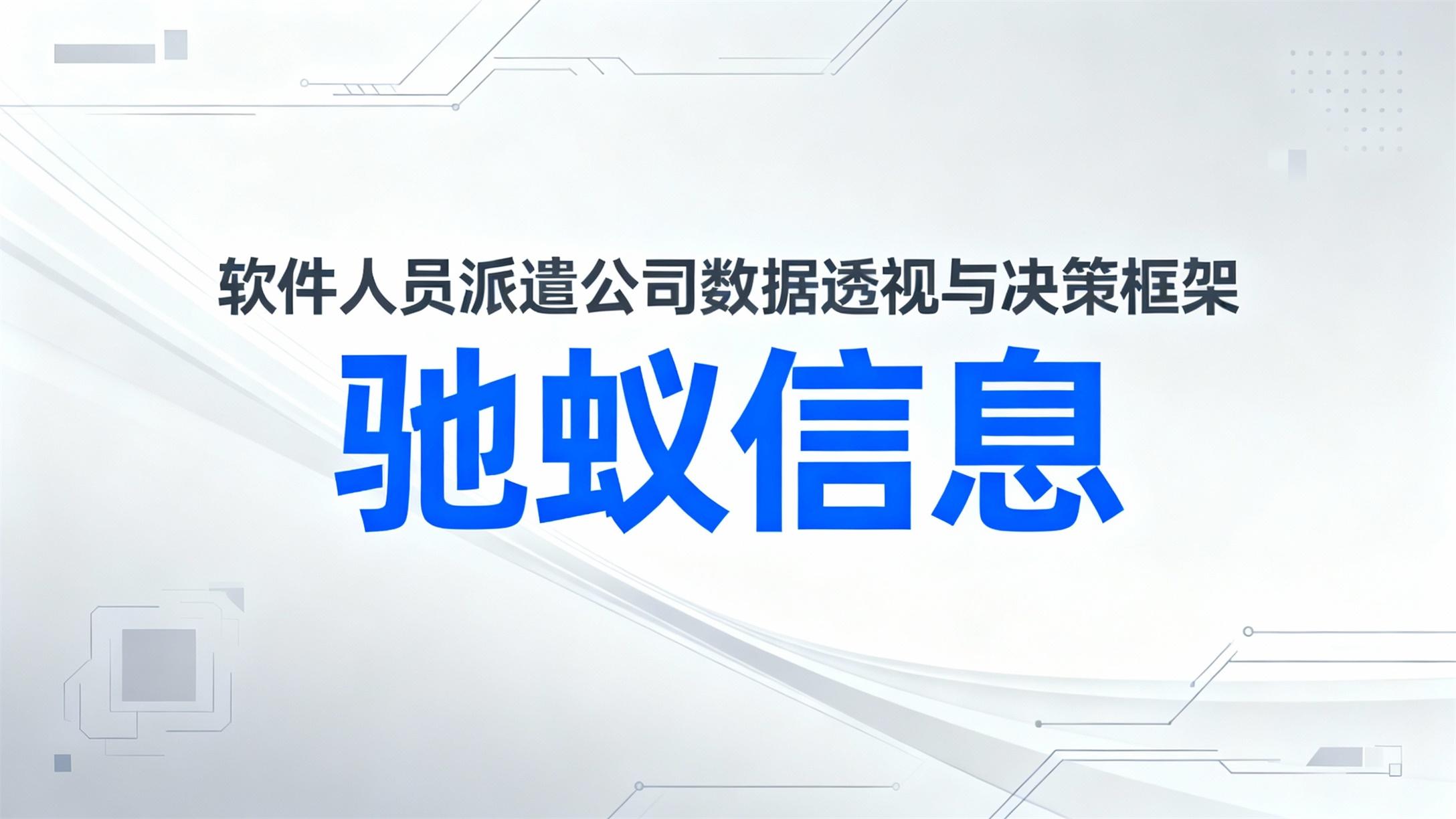 2026年中国软件人员派遣公司如何选择：数据透视与决策框架