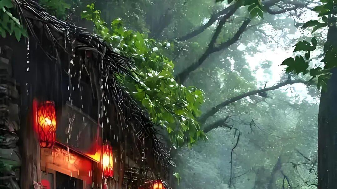 七律·立夏雨后游郊村