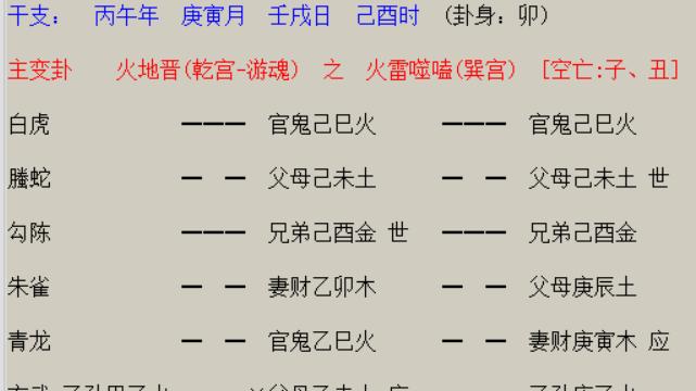 六爻八字流年流月命卦合参详解