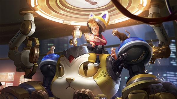 王者荣耀：刘禅超级夜猫侠，机甲风源梦登场