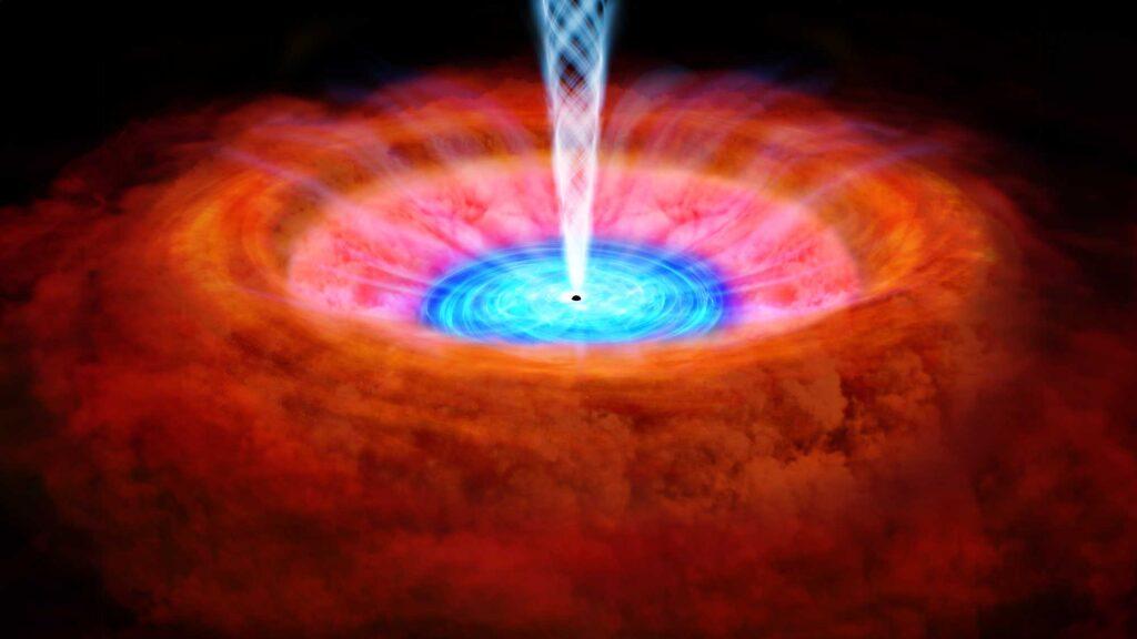 科学家终于看清黑洞边缘的疯狂物质流
