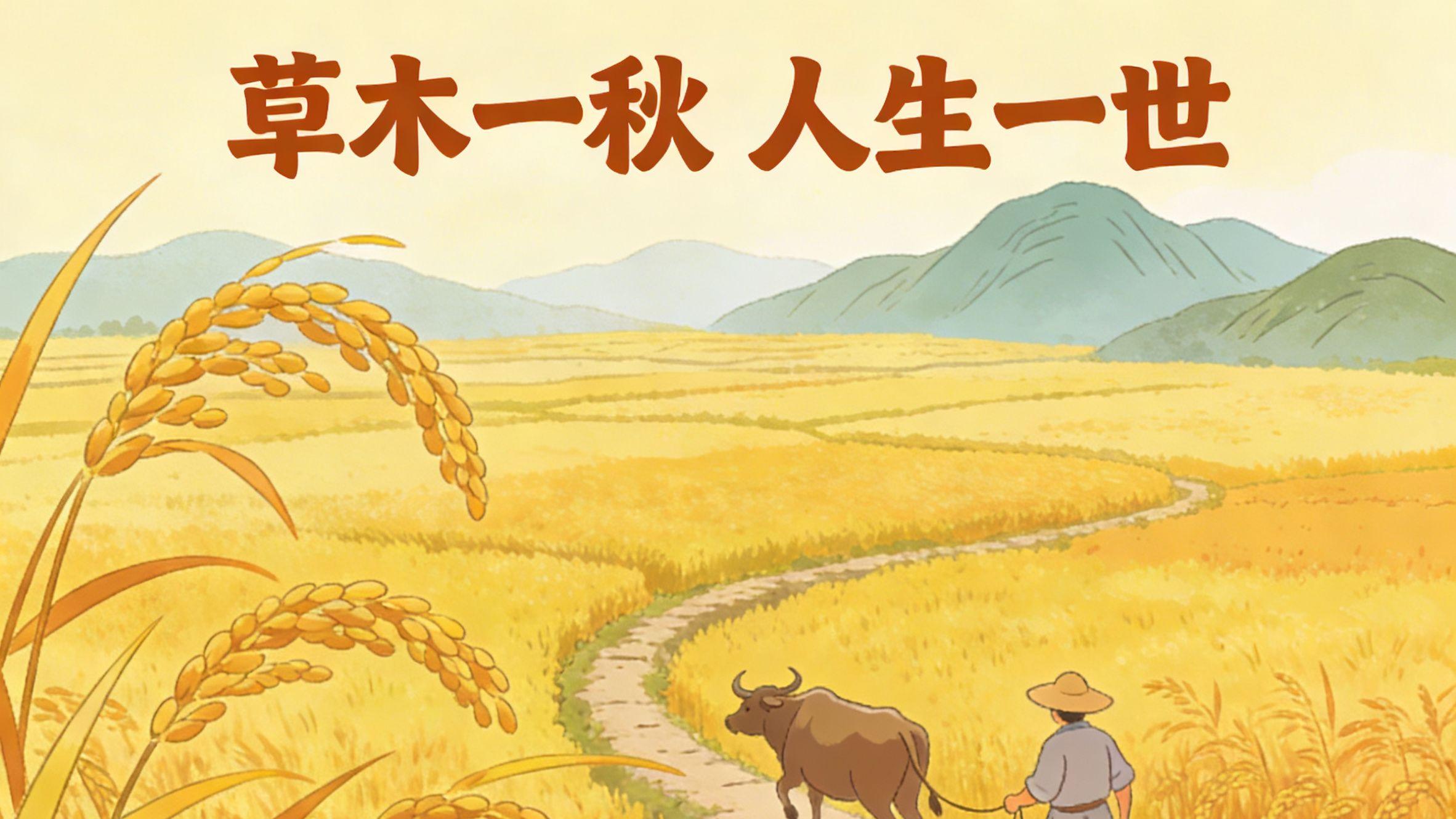 老话说：草木一秋，人生一世