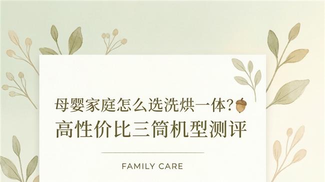 母婴家庭怎么选洗烘一体？高性价比三筒机型测评
