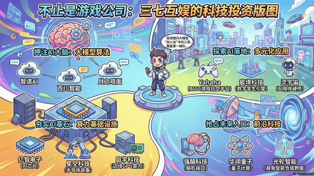 三七互娱买下半个AI圈：智谱、月之暗面、百川智能均在其中