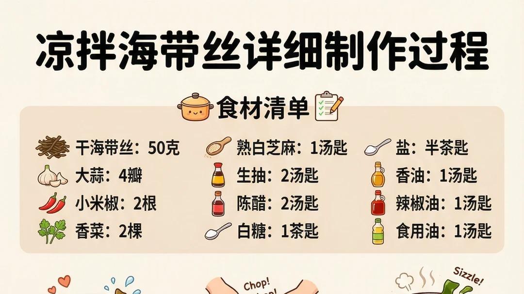 家常菜：凉拌海带丝家常做法